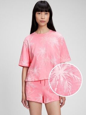 Gap Pink Palm Print Pyjama Set